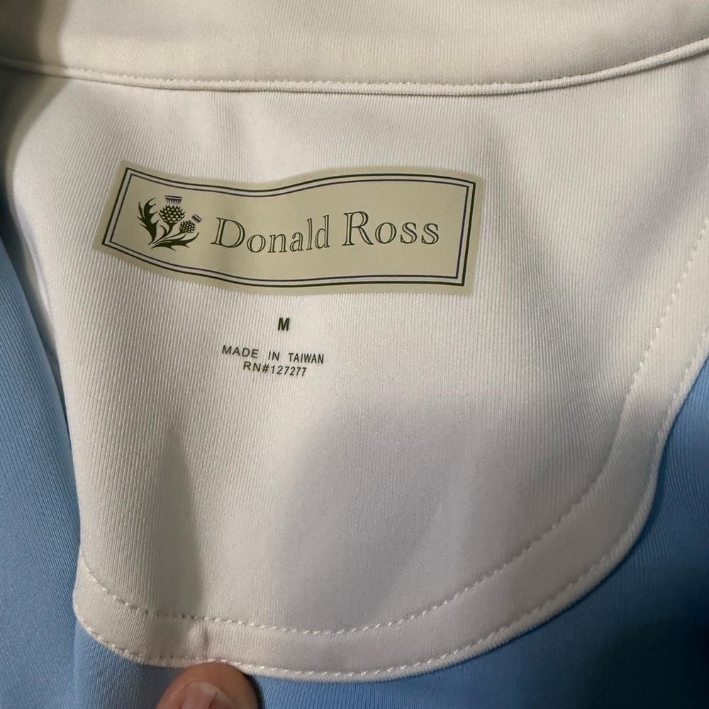 Light Blue Donald Ross Medium Sleeveless Vest with PFC Logo - Picture 5 of 8